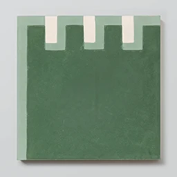 green designer cement tile
